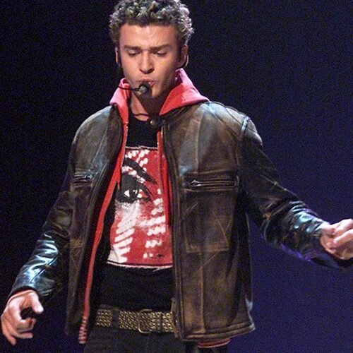 Justin Timberlake Grammy Award Leather Jacket