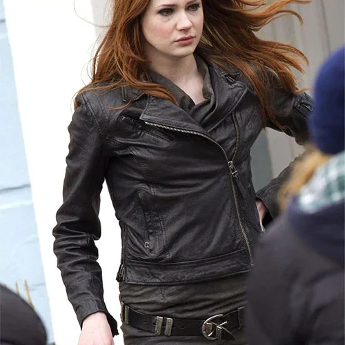 Leather Jacket worn by Karen Gillan