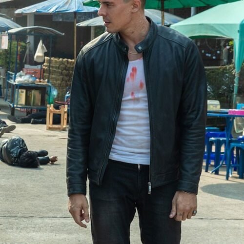 Lewis Tan Fistful of Vengence Leather Jacket