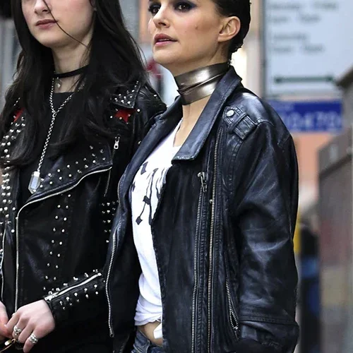 Vox Lux Black Leather Jacket Worn by Natalie Portman