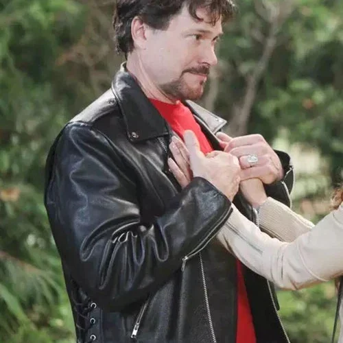 DAYS OF OUR LIVES LEATHER JACKET WORN BY PETER RECKELL