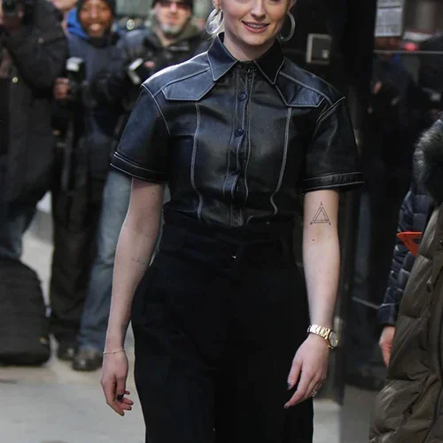 Elegant Black Jacket Worn By Sophie Turner