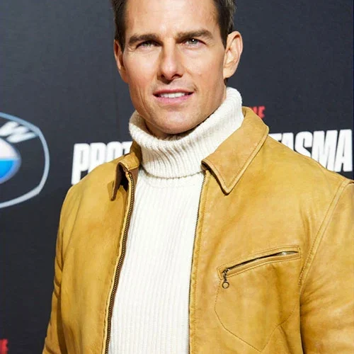 Premiere Mission Impossible 4 Leather Jacket Worn By Tom Cruise