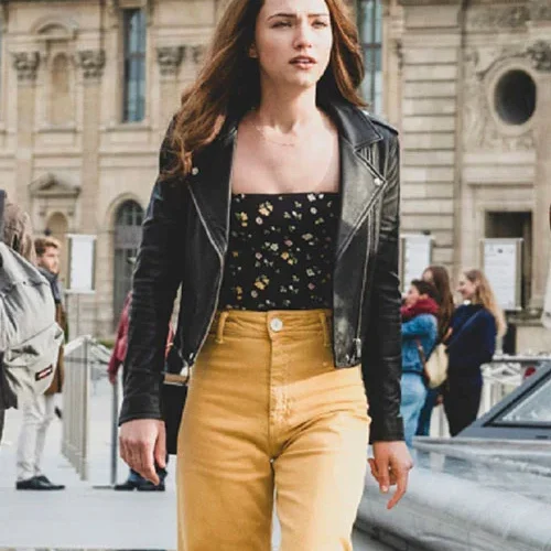 GOD FRIENDED ME Leather Jacket Worn by Violett Beane