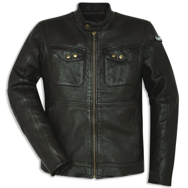 DUCATI SEBRING LEATHER JACKET BLACK