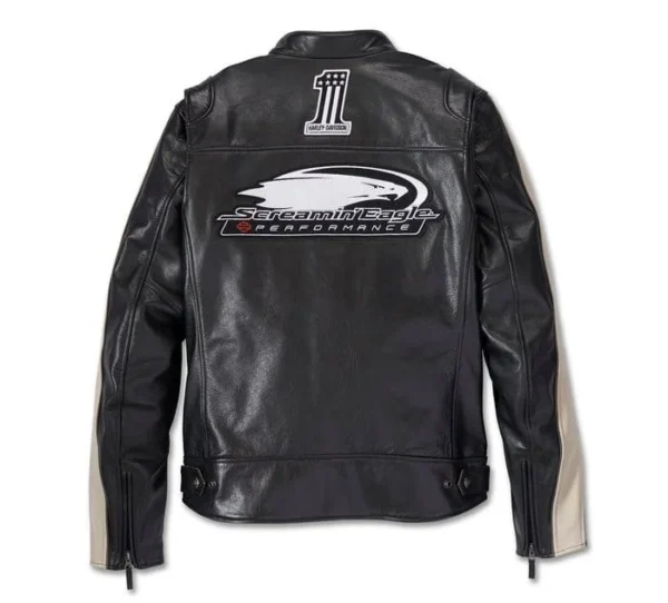 HARLEY DAVIDSON MEN ENDURO SCREAMING EAGLE LEATHER JACKET