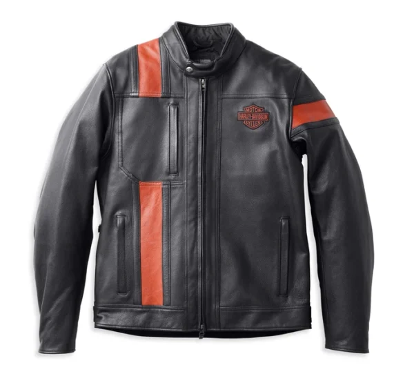 Harley Davidson Men’s Hwy-100 Waterproof Leather Jacket