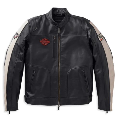 HARLEY DAVIDSON MEN’S ENDURO LEATHER RIDING JACKET BLACK