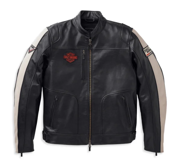 HARLEY DAVIDSON MEN’S ENDURO LEATHER RIDING JACKET BLACK