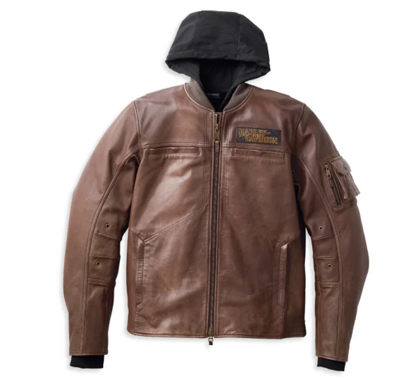 HARLEY DAVIDSON MEN’S VENTURA 3 IN 1 LEATHER JACKET