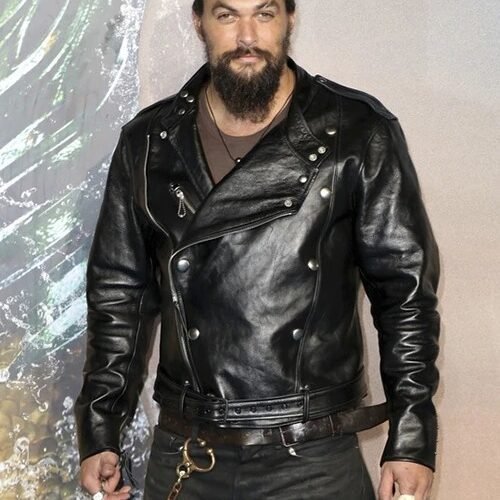 Jason Momoa Aquaman Premiere Leather Jacket