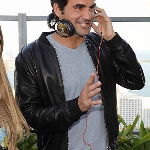 Roger Federer Leather Jacket