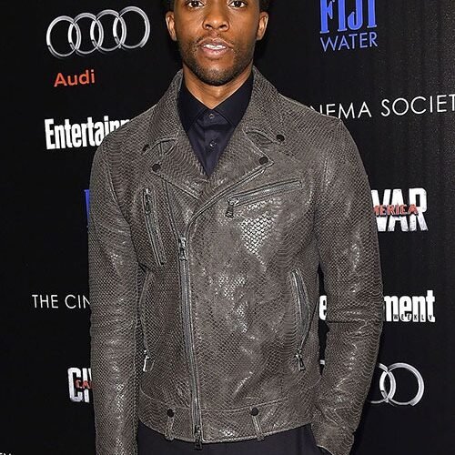 Chadwick Boseman Leather Jacket