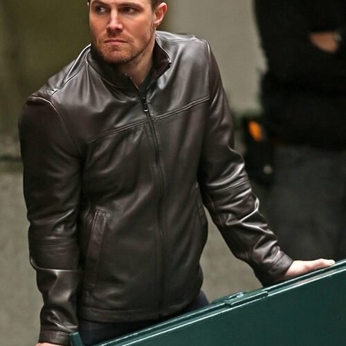 Stephen Amell Arrow Leather Jacket