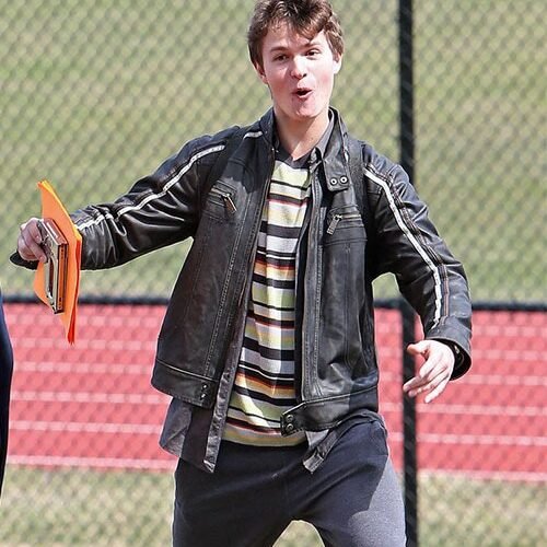 Ansel Elgort November Criminals Leather Jacket