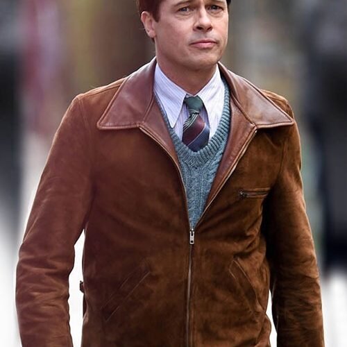 Brad Pitt Allied Leather Jacket