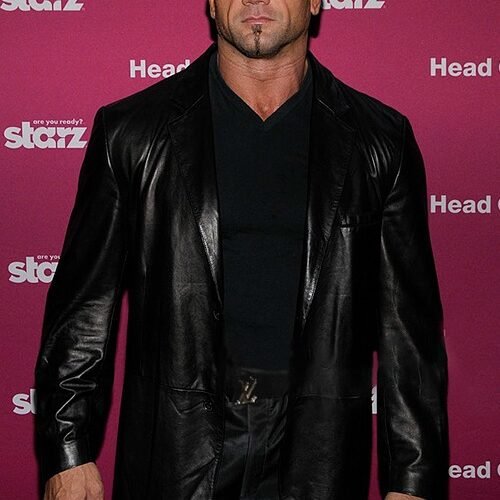 Dave Bautista Leather Blazer