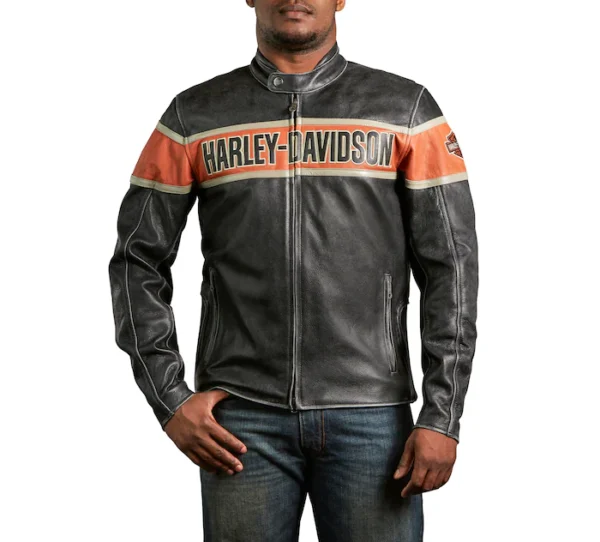 HARLEY DAVIDSON MEN’S VICTORY LANE LEATHER JACKET