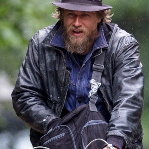 Charlie Hunnam Last Looks Leather Jacket