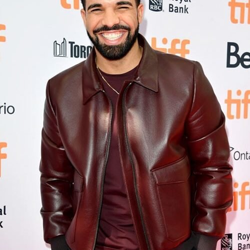 Drake Graham Toronto Film Festival Leather Jacket