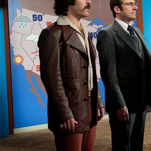 Paul Rudd Anchorman 2: The Legend Continues Leather Jacket