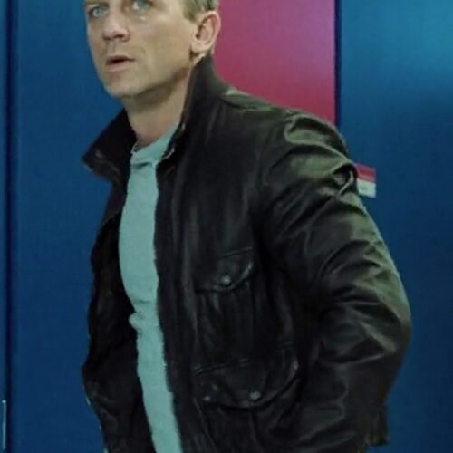 Daniel Craig Casino Royale Leather Jacket